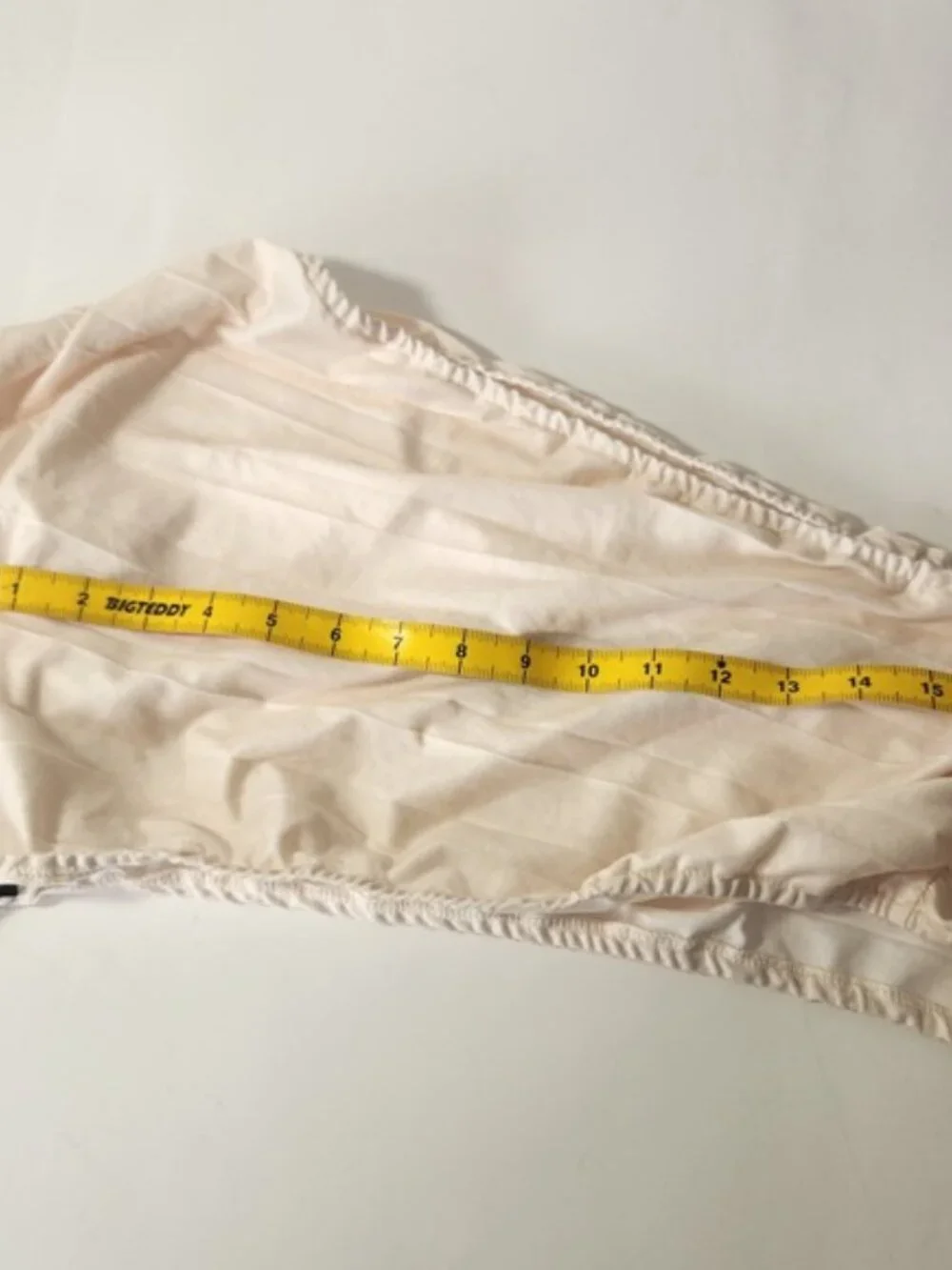 XPLUSWEAR Cream One Shoulder Ruched Puff Sleeve Top XL NWT - Picture 5 of 6